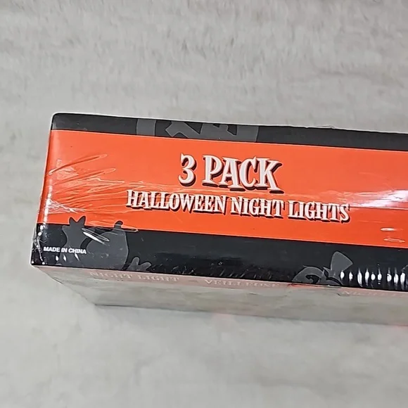 3 Pack Halloween Night Lights Pumpkin, Witch, Ghost - Picture 6 of 8